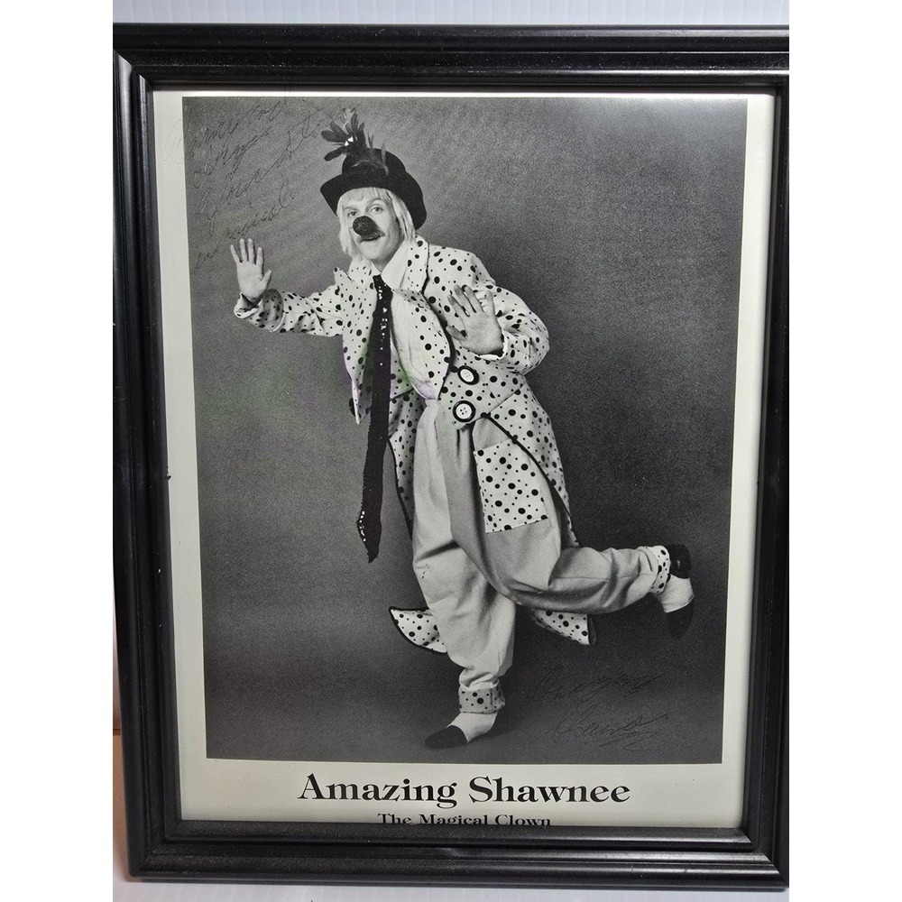 Amazing Shawnee The Magical Clown Photo, Signed To‎ Daytona Magic Shop